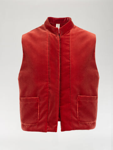 Corbezzolo Red Velvet Vest