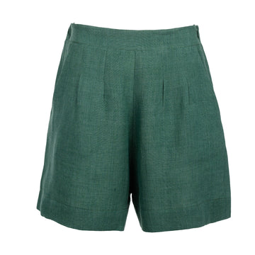 Golfo Green Linen Shorts
