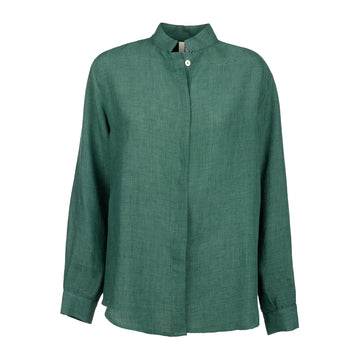 Golfo Green Linen Shirt