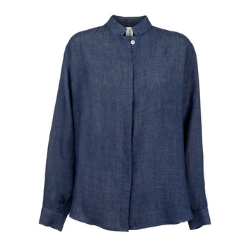 Night Blue Linen Shirt