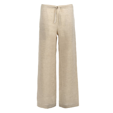 Sand Linen Trousers Men
