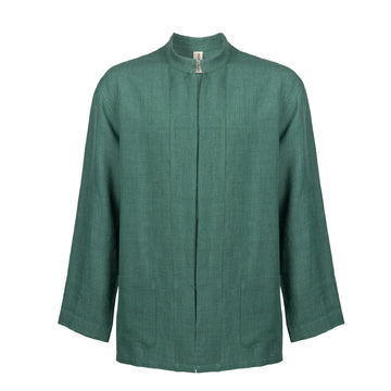 Golfo Green Linen Jacket Men