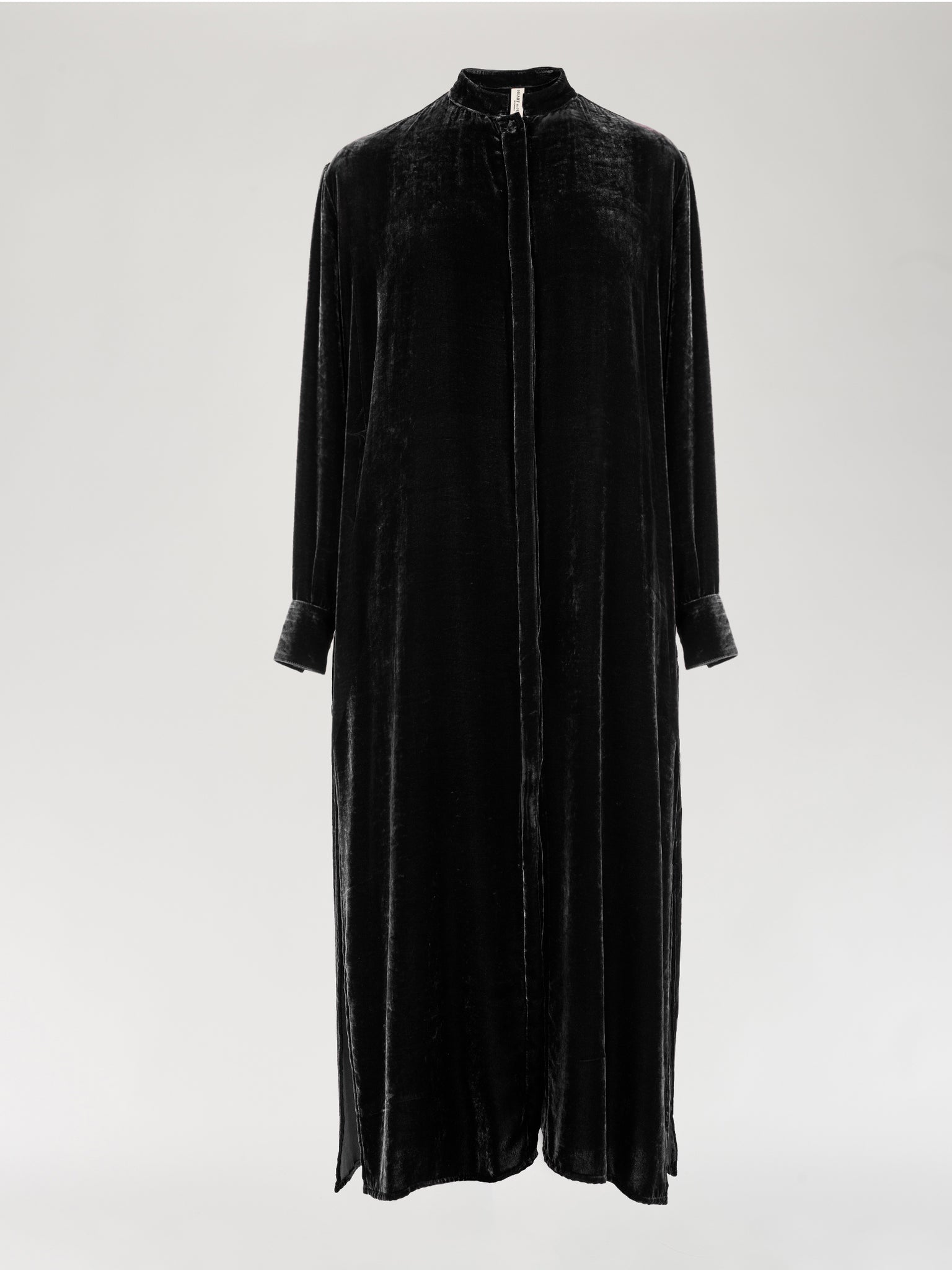 Midnight Black Velvet Chemisier