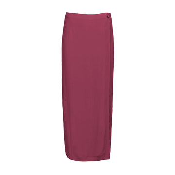 Bordeaux Wrap Skirt