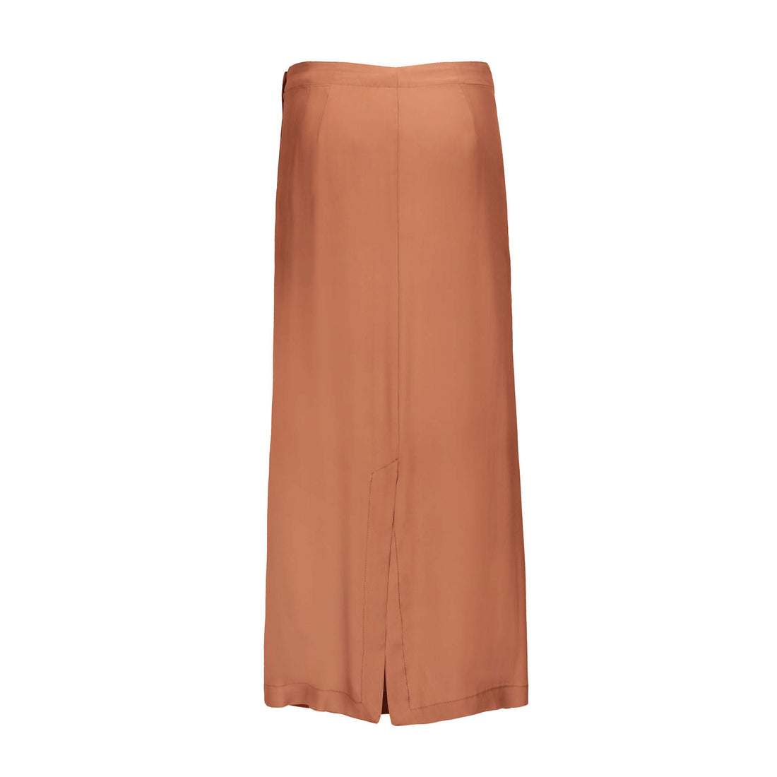 Terracotta Brown Wrap Skirt
