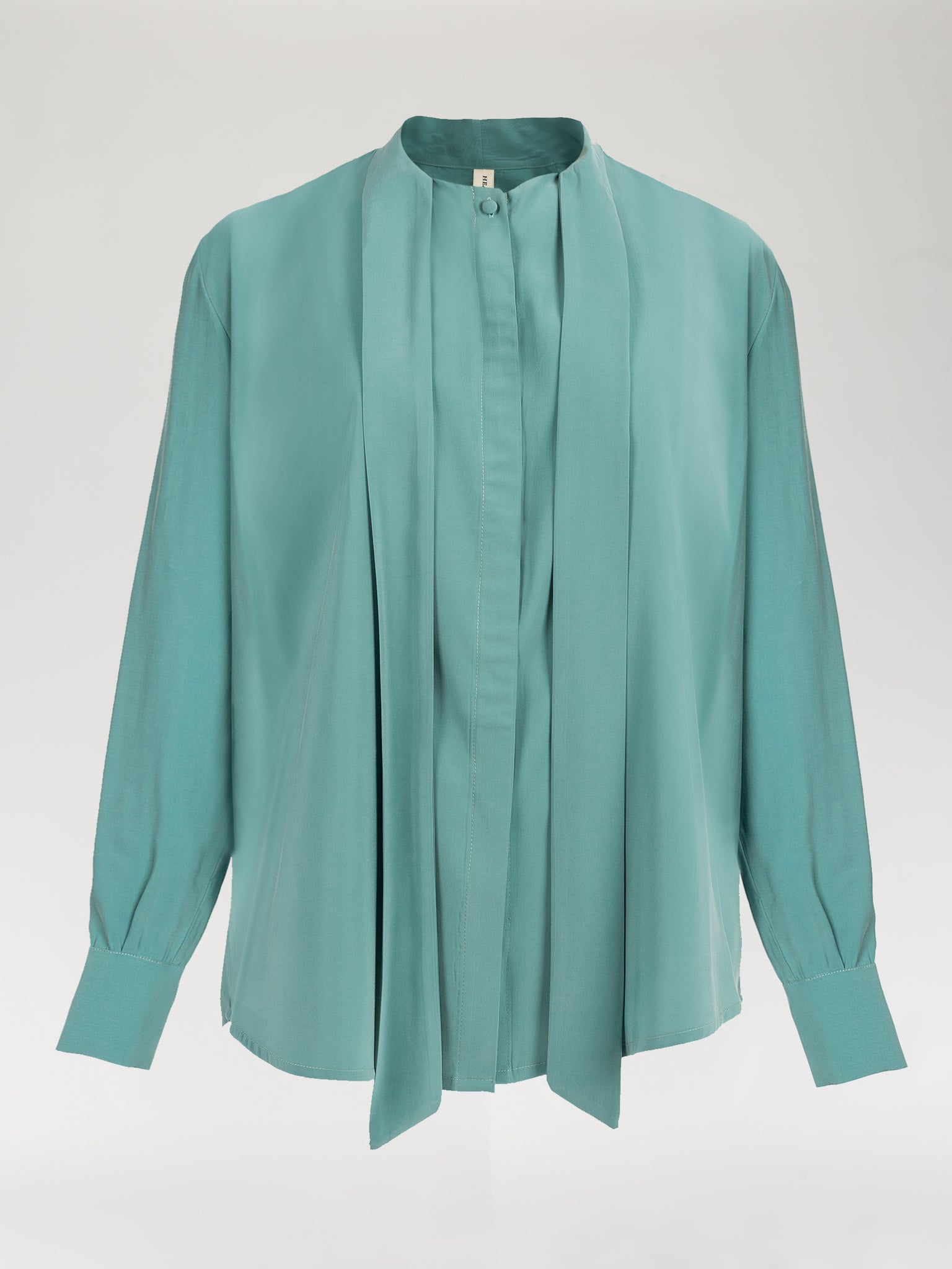 Cloudy Blue Silk Shirt