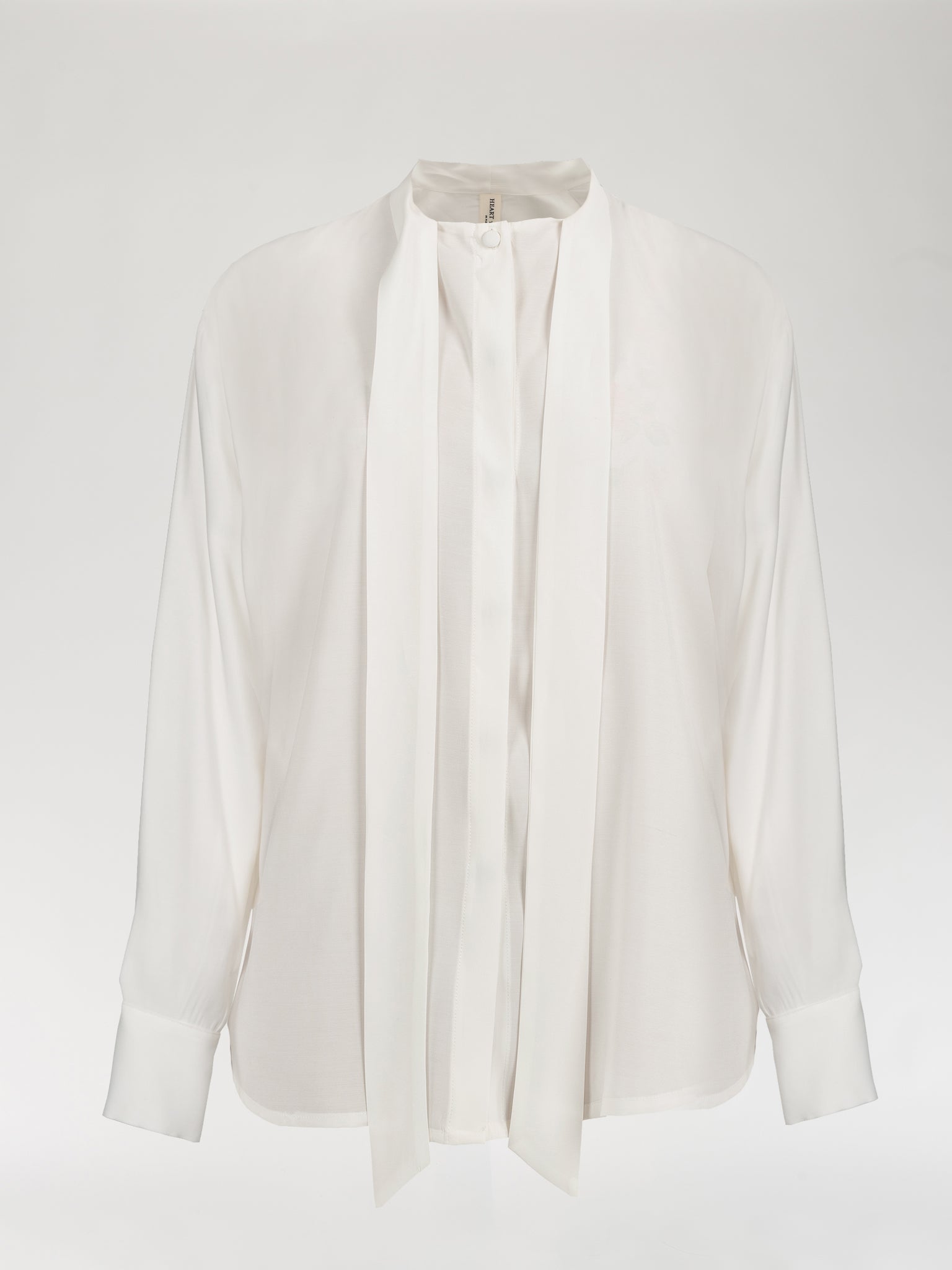 Pearl White Silk Shirt