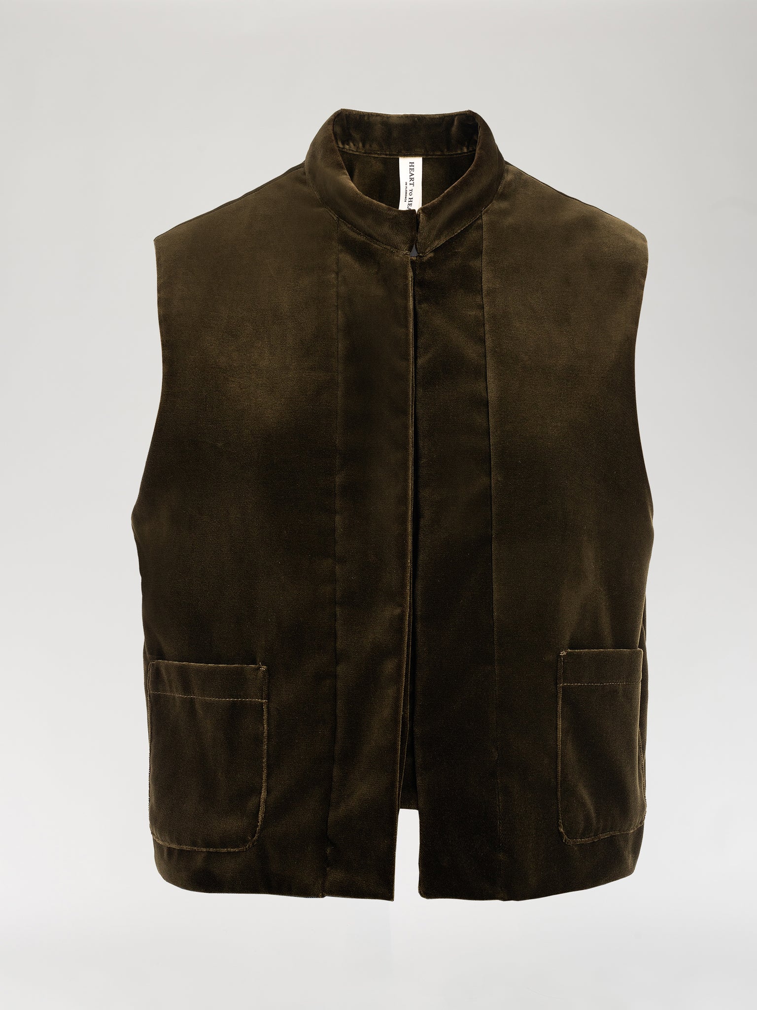 Sage Green Velvet Vest