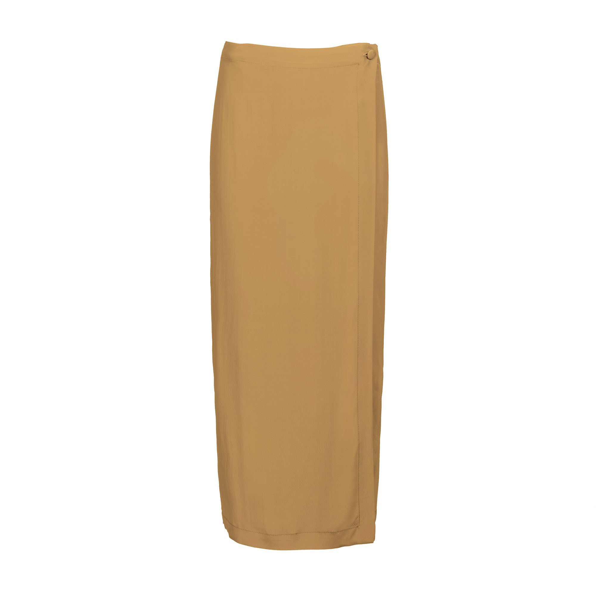 Mustard Brown Wrap Skirt