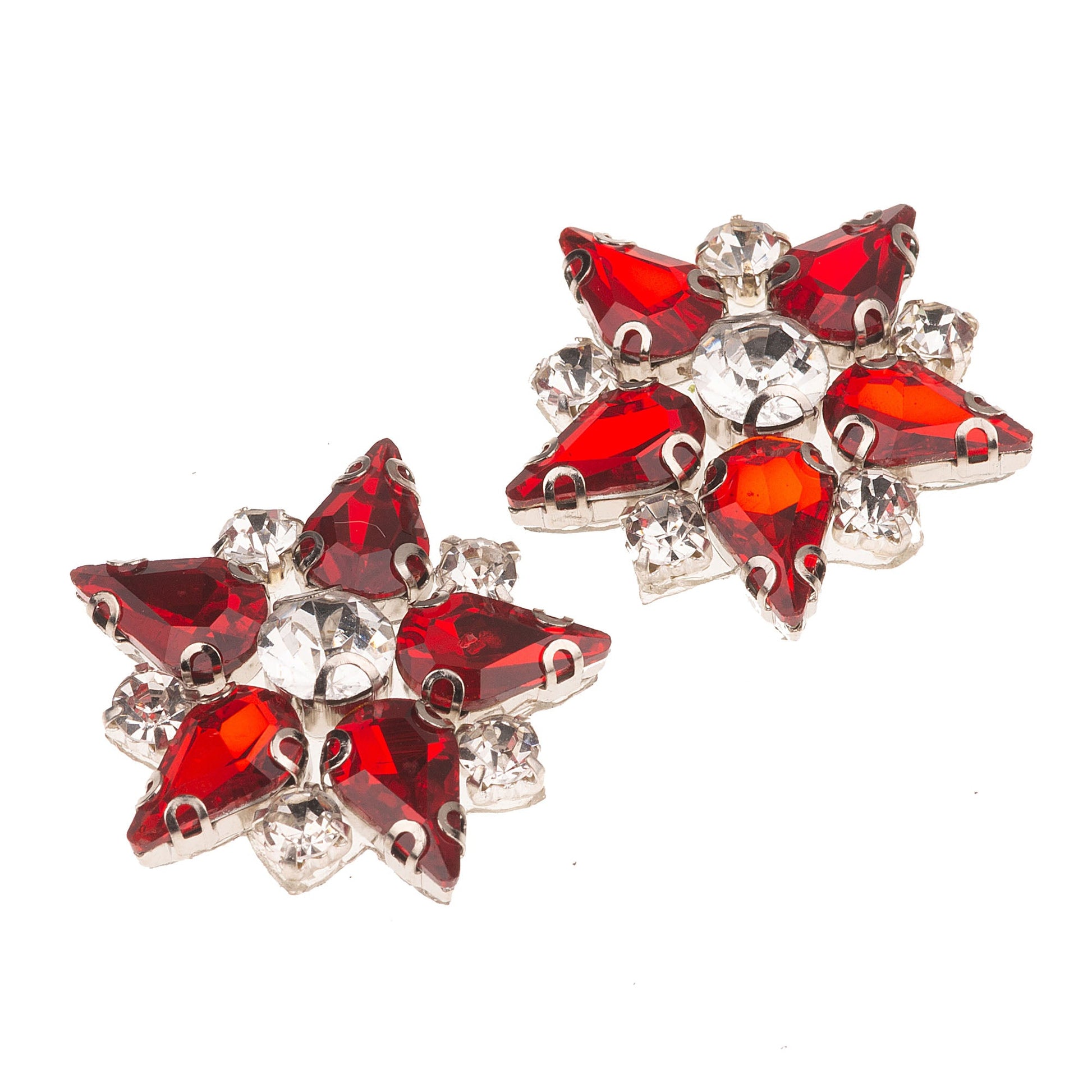 Strass Rose Star Siam Red