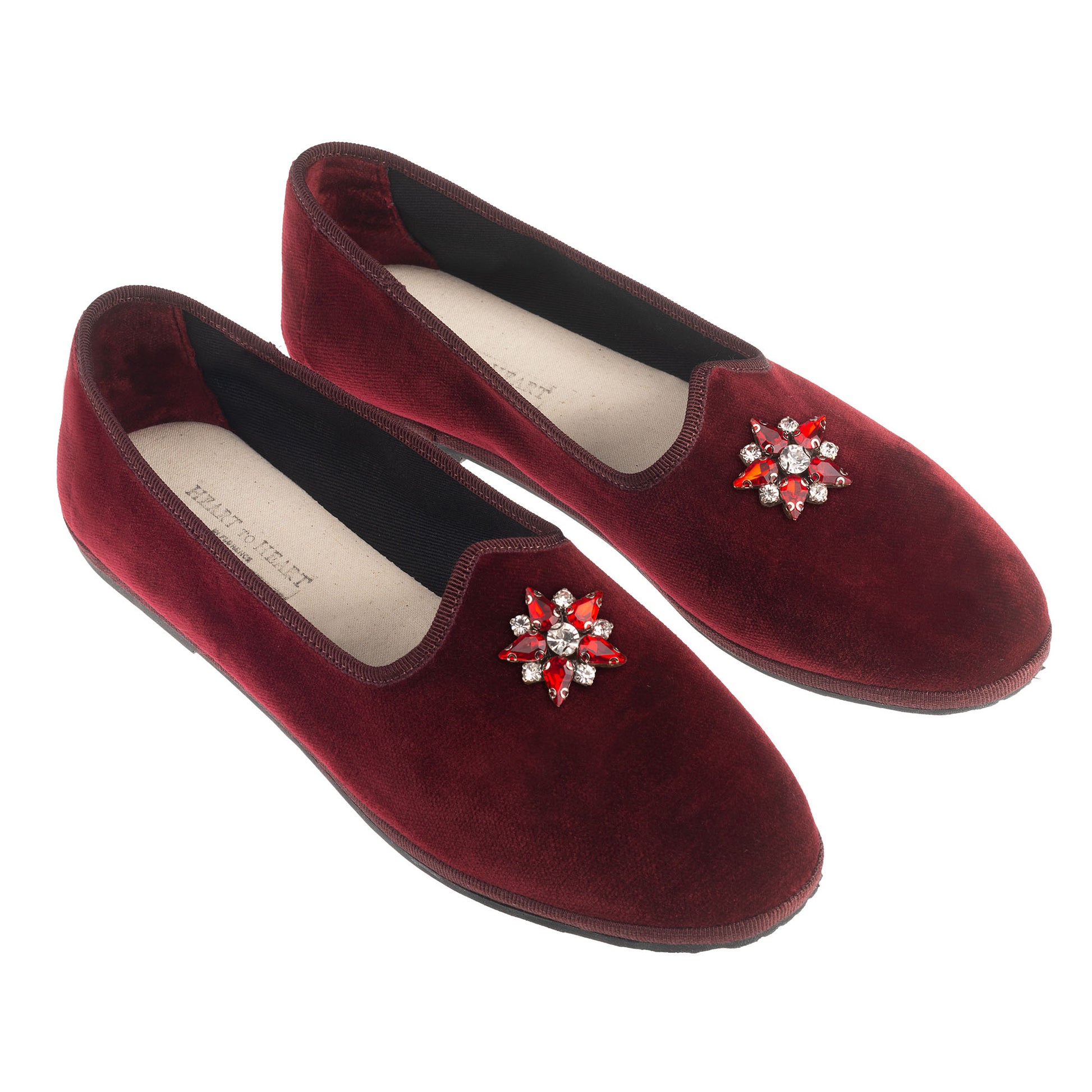 Strass Rose Star Siam Red