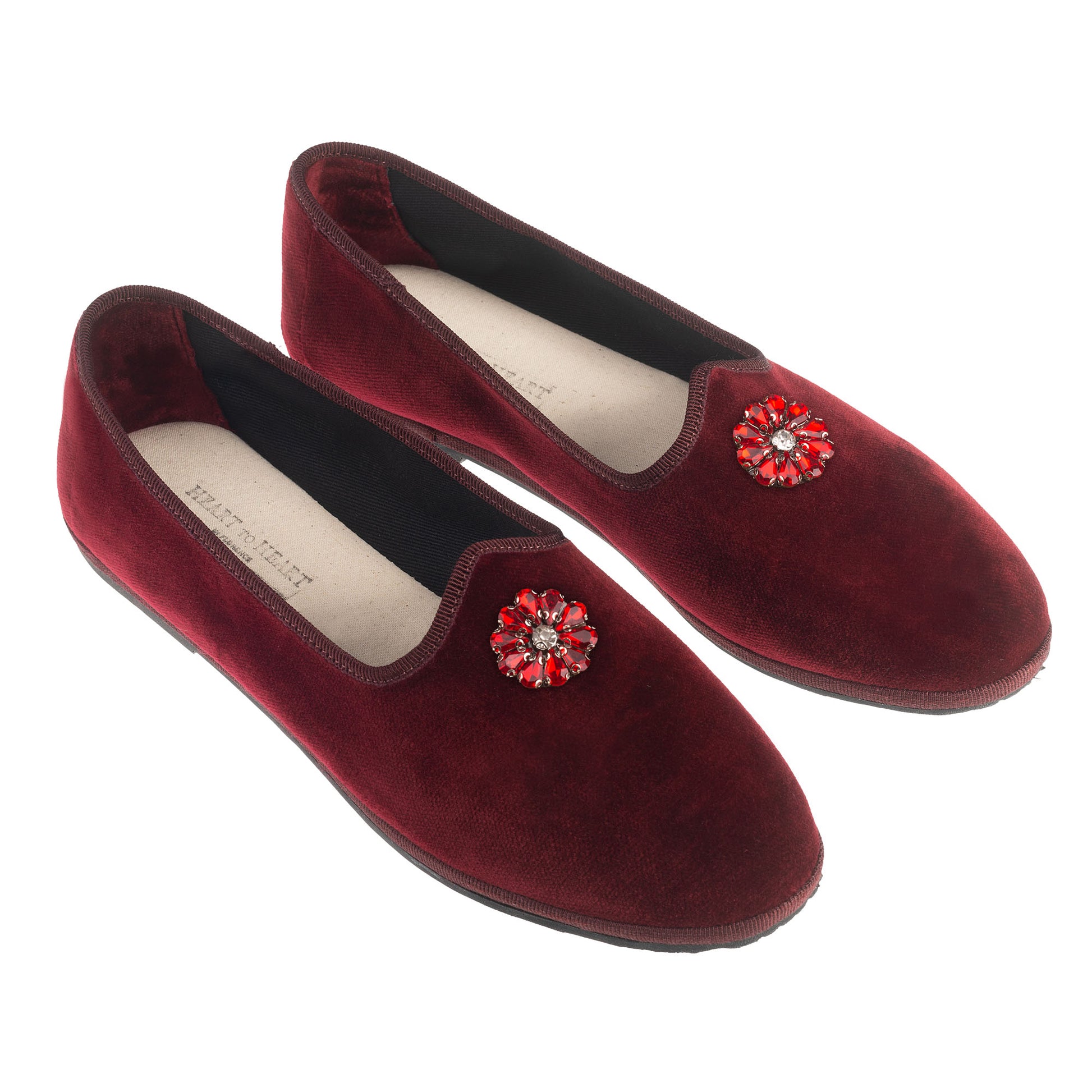 Strass Rose Siam Red