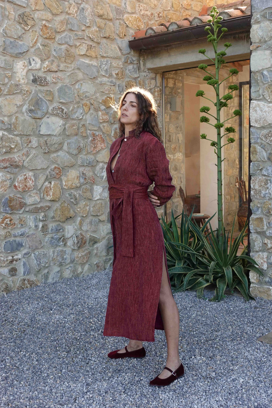 Terrarossa Linen Chemisier