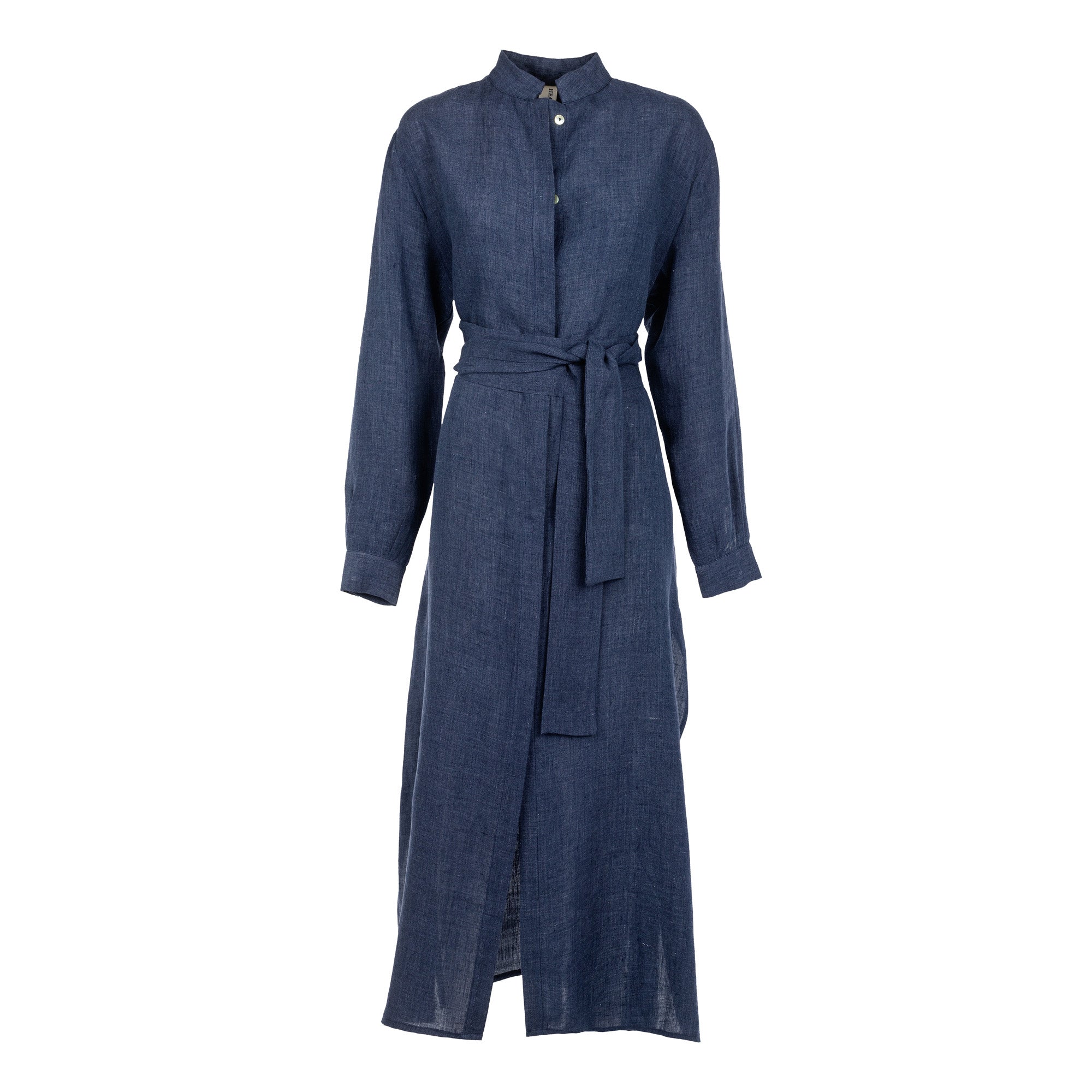 Night Blue Linen Chemisier