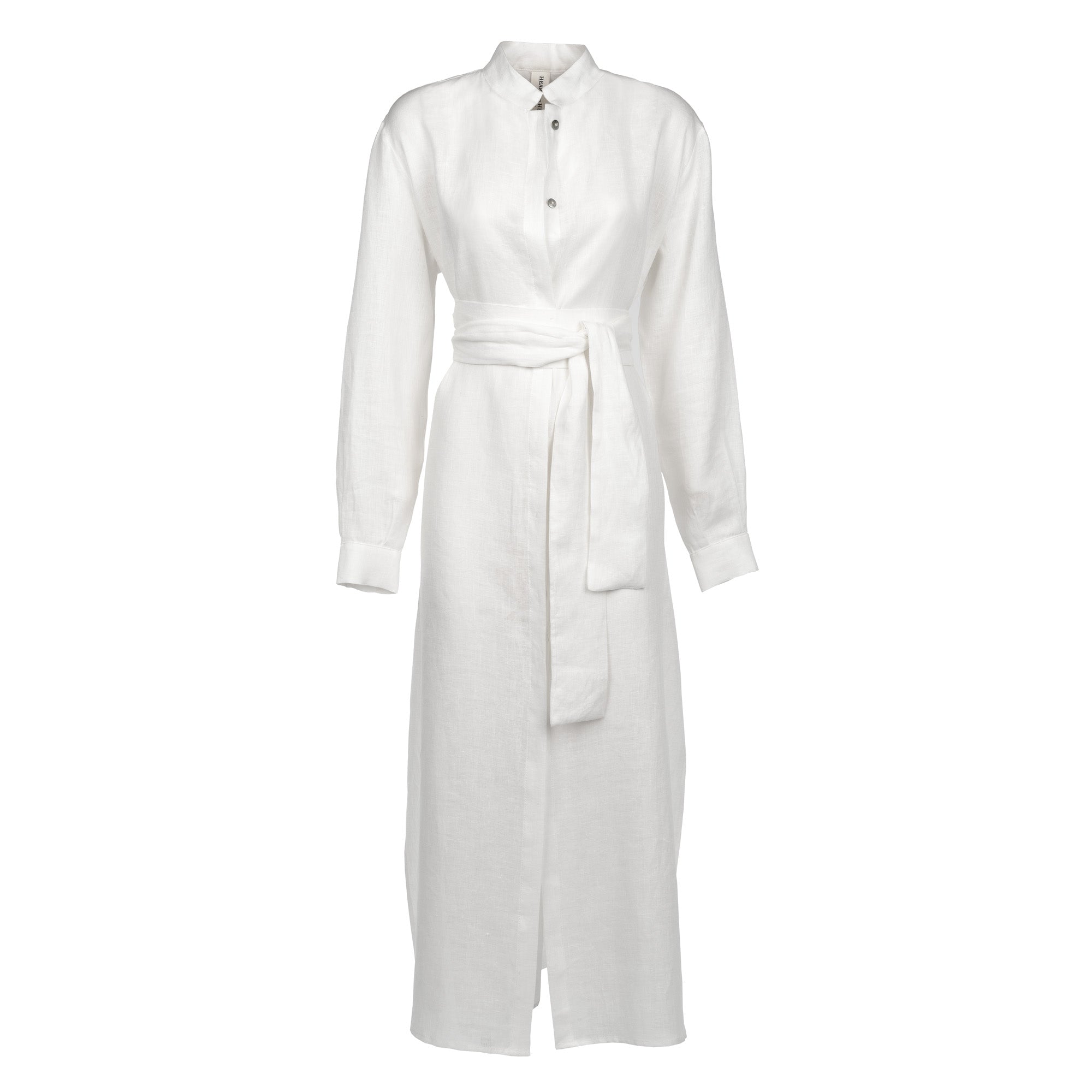 Pearl White Linen Chemisier