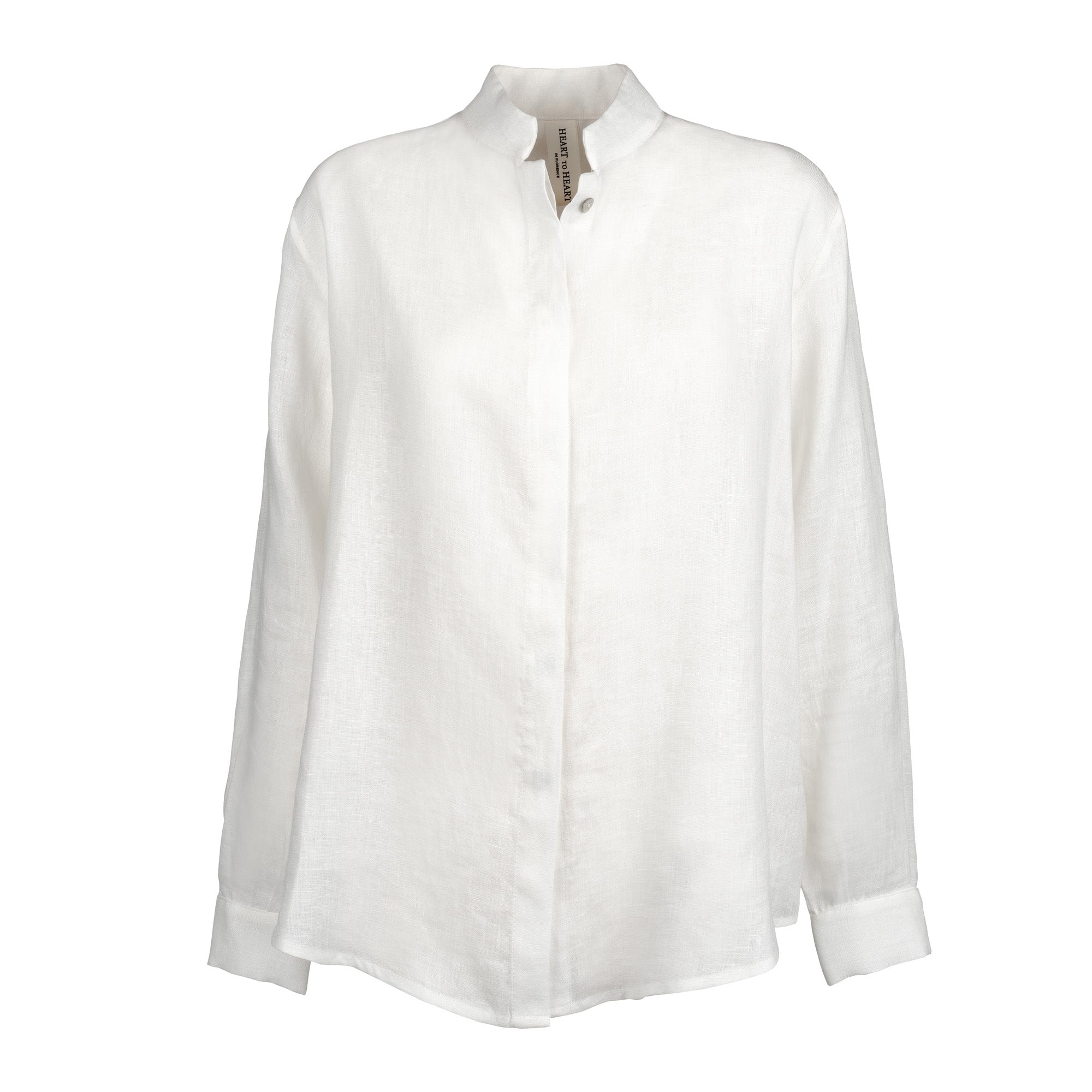 Pearl White Linen Shirt
