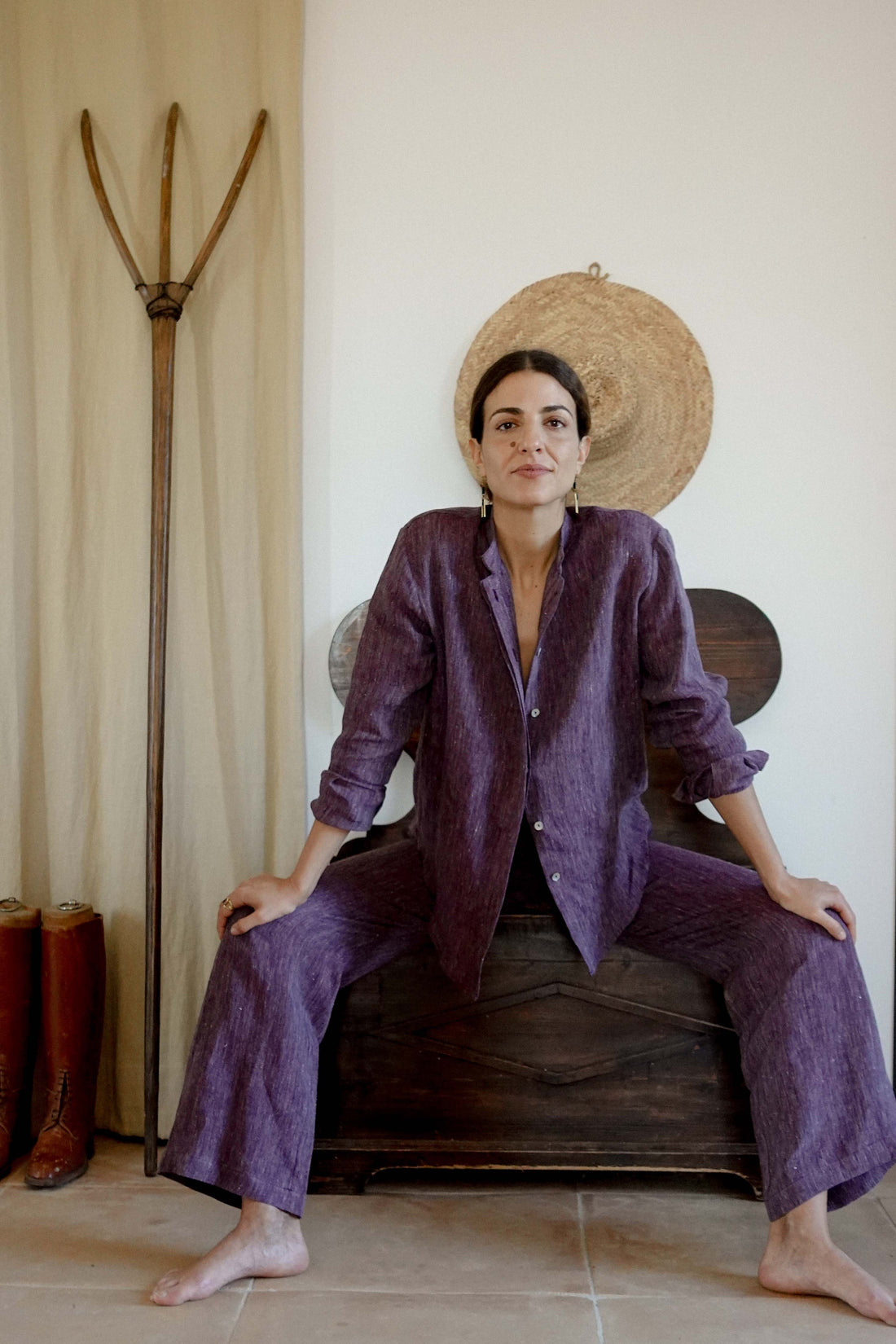 Sea Orchid Linen Shirt