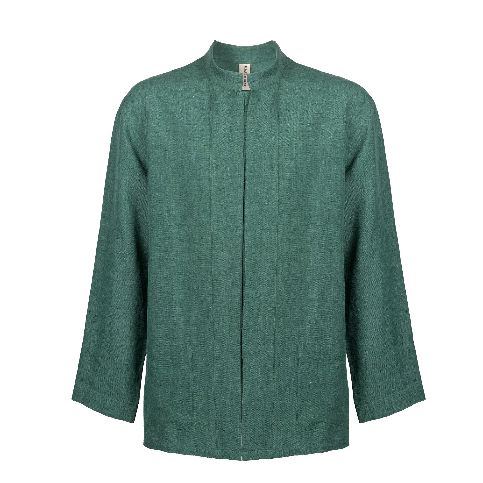 Golfo Green Linen Jacket Men