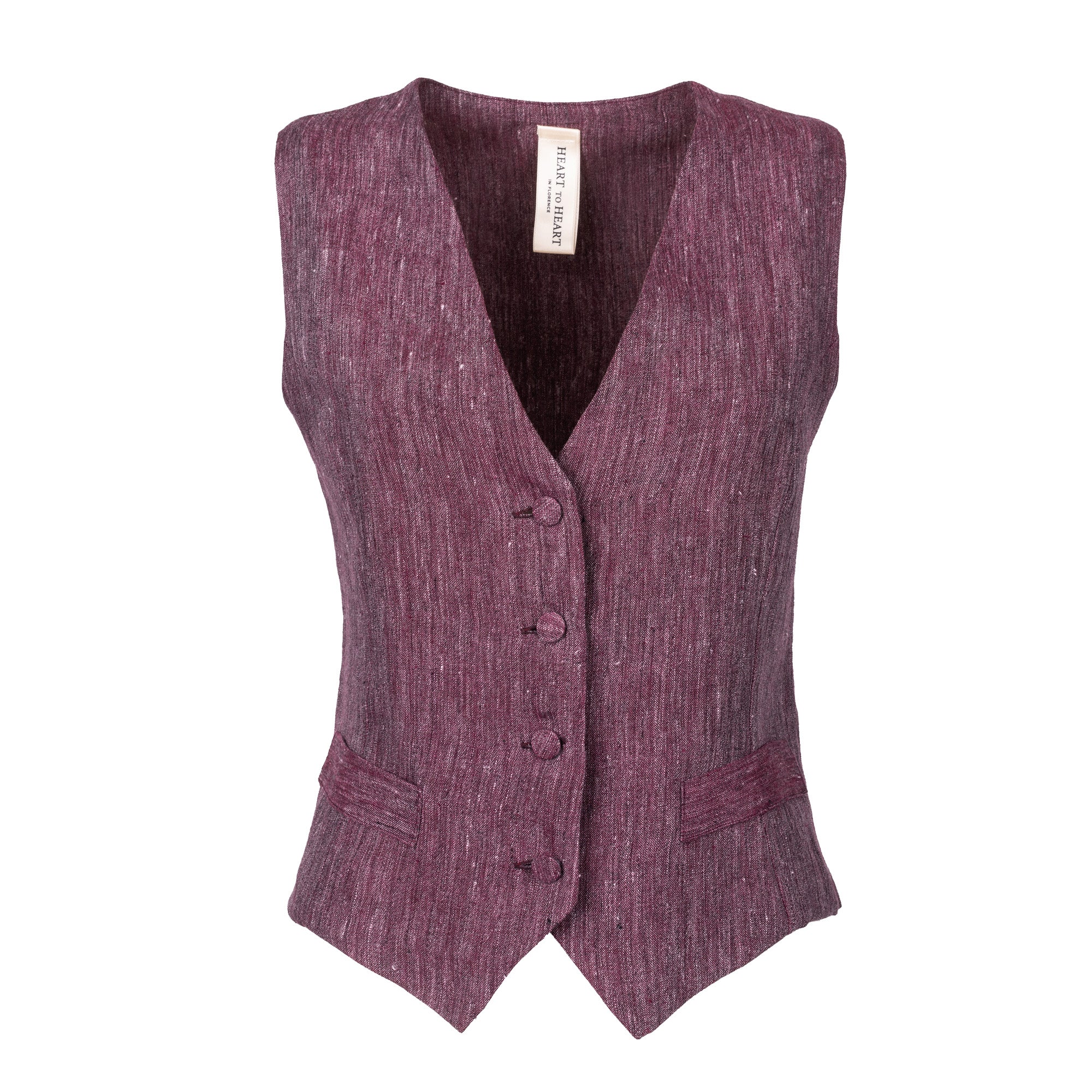 Sea Orchid Linen Vest