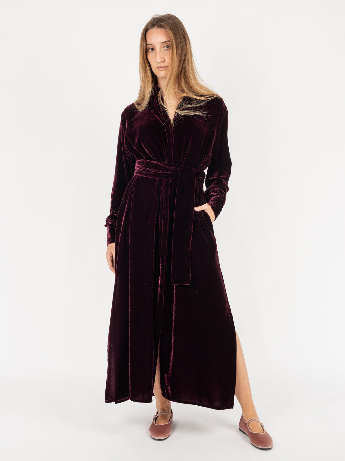 Jealousy Purple Velvet Chemisier