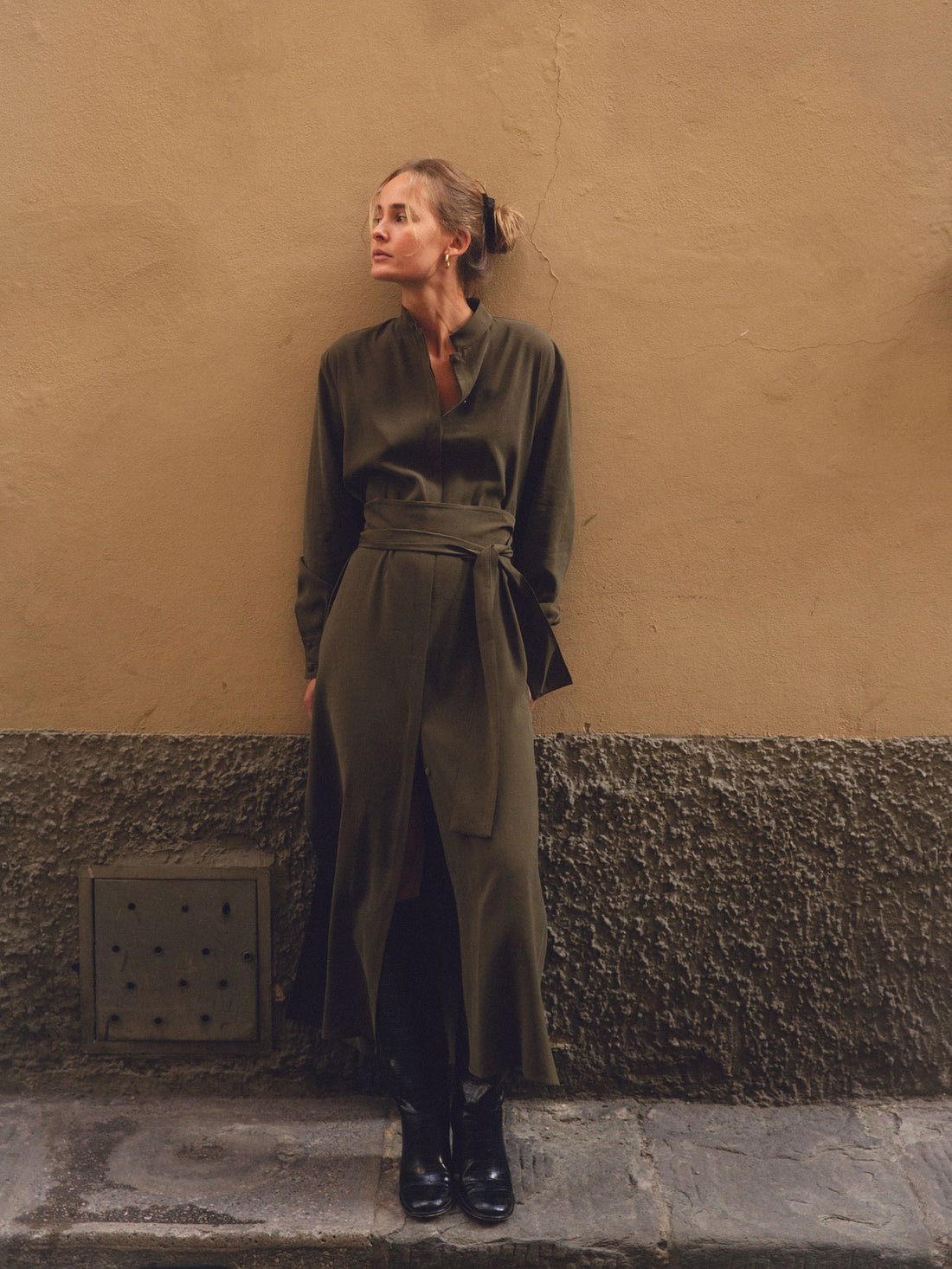 Sage Green Silk Chemisier