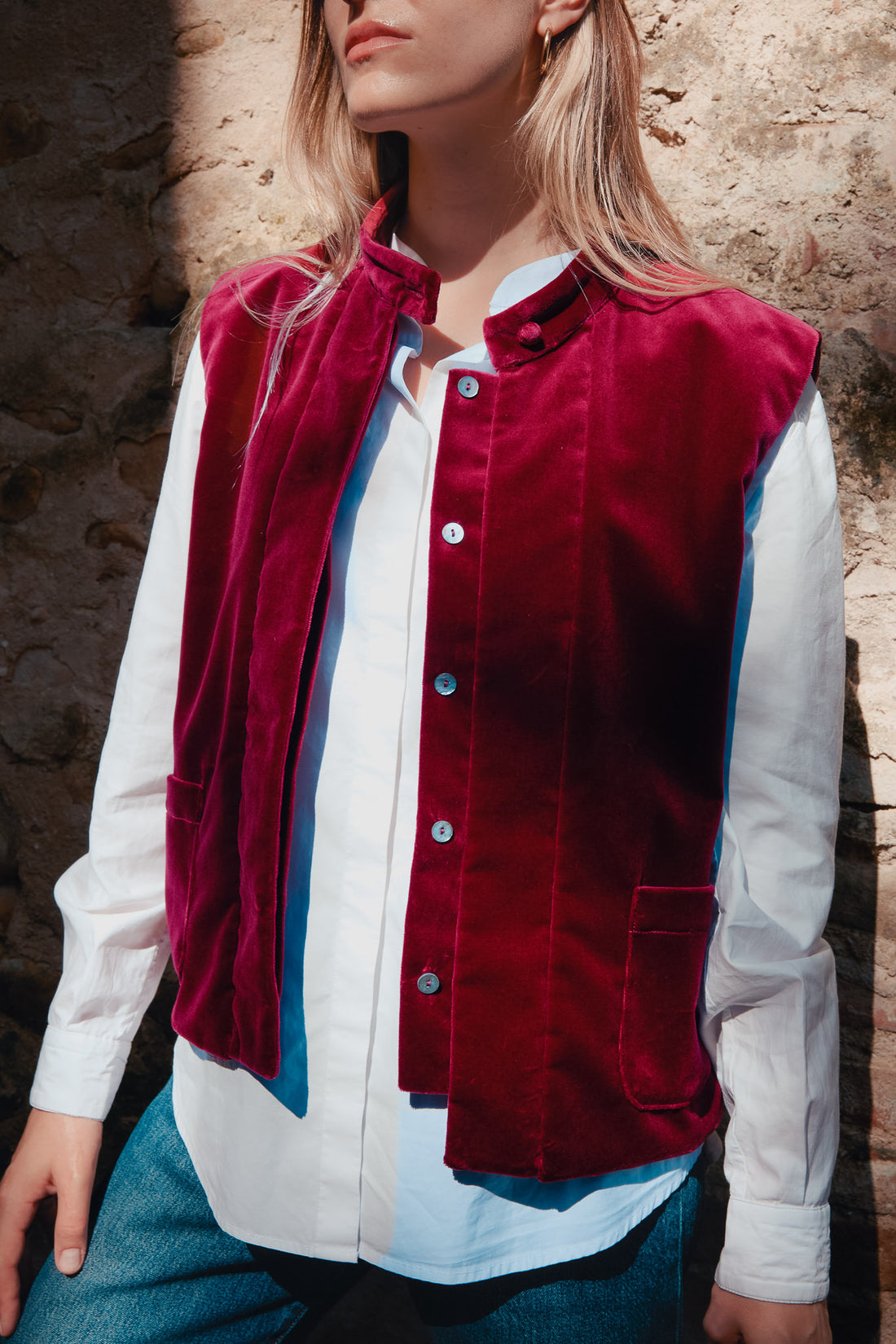 Gilet Gelso Velluto