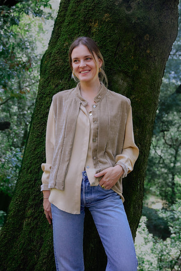 Gilet Moonlight in Velluto di Seta