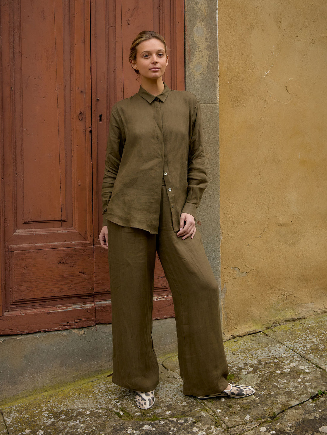 Trousers Moss Green
