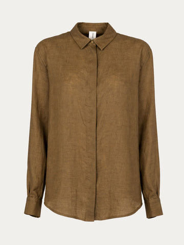 Camicia in Lino Alga Marina