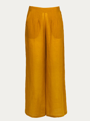 Pantaloni in Lino Golden Ray